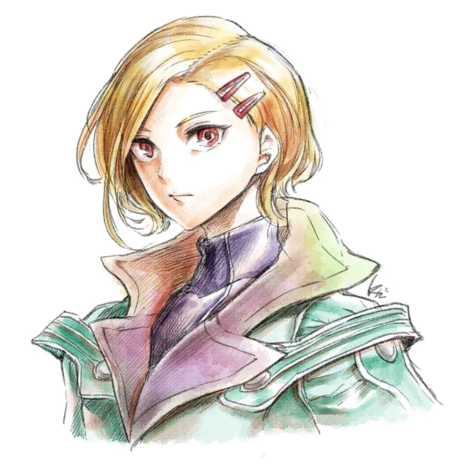 息抜きらくがき。たまには二次絵を描きたかった「グノーシア」よりセツです 