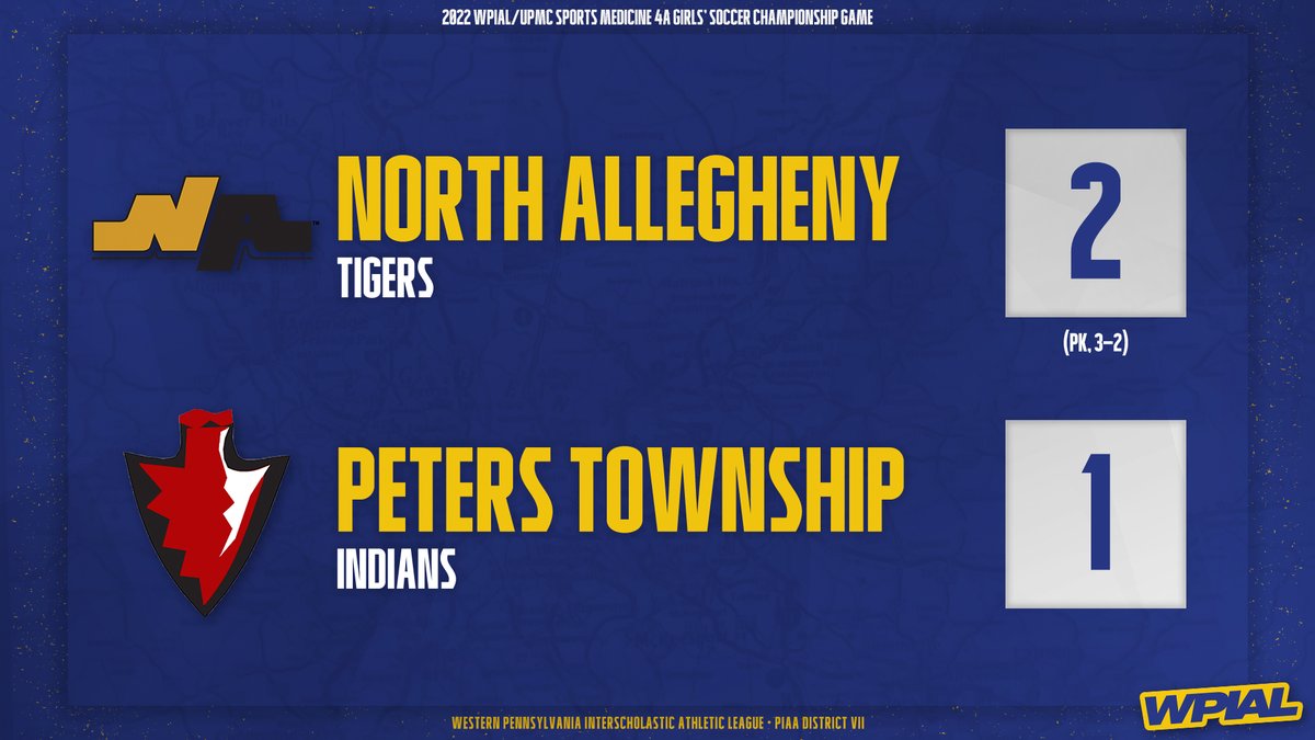 𝐖𝐏𝐈𝐀𝐋/<a href="/UPMCSportsMed/">UPMC Sports Medicine</a> 𝟒𝐀 𝐆𝐢𝐫𝐥𝐬' 𝐒𝐨𝐜𝐜𝐞𝐫 𝐂𝐡𝐚𝐦𝐩𝐢𝐨𝐧𝐬𝐡𝐢𝐩 𝐆𝐚𝐦𝐞 𝐅𝐢𝐧𝐚𝐥 𝐒𝐜𝐨𝐫𝐞

Congrats to <a href="/NATigerAthletic/">NATigers</a> on winning its third WPIAL championship! 👏👏

#WPIAL | ⚽🏆