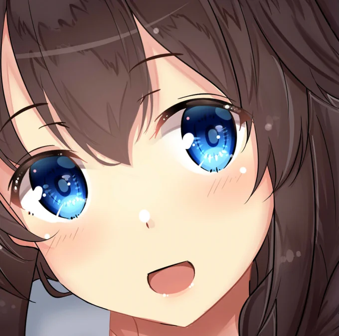 時雨ちゃん、どアップ「提督、今日もがんばろうね!」 