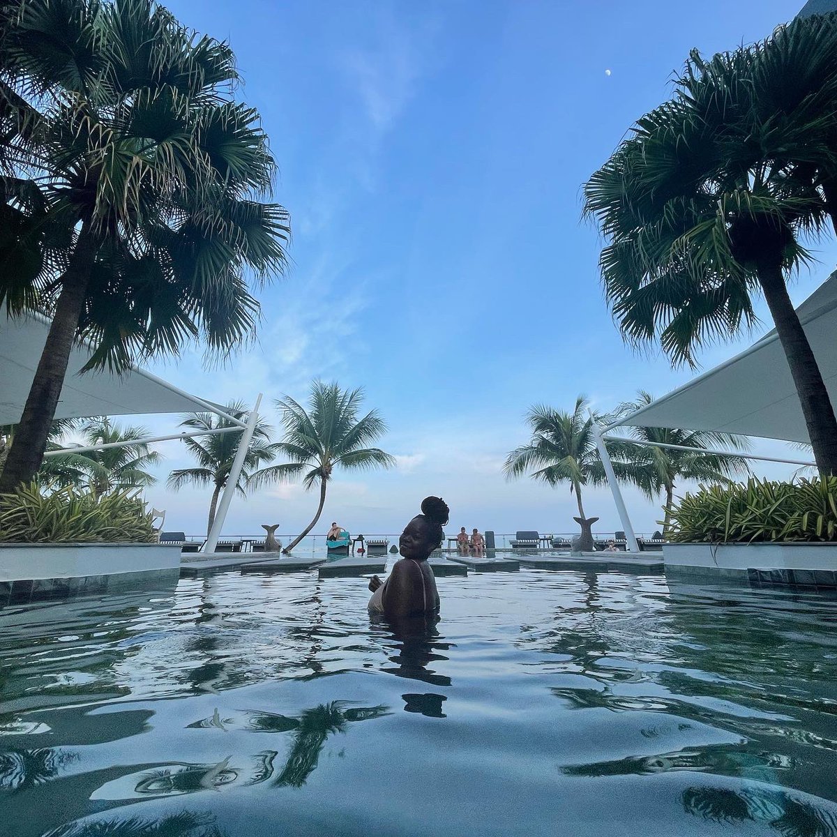 Simply_Merica's tweet photo. I’m going to miss this view 🥹 legit the best hotel I’ve stayed at 😩 it’s called Hotel Tide in Phuket😘 https://t.co/RSjw1ZsDHJ