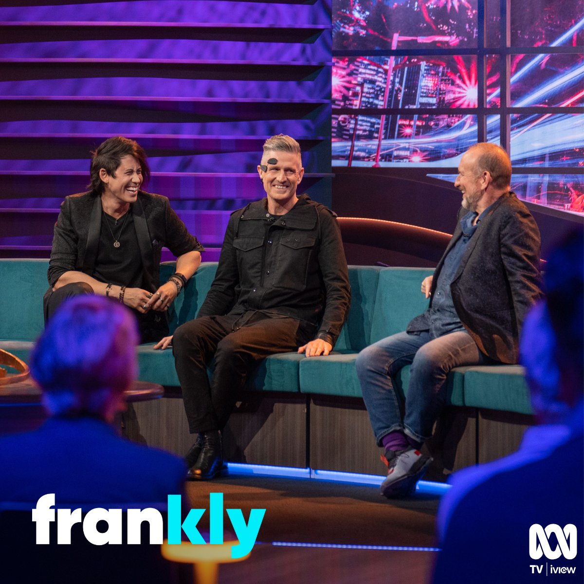 I am on FRANKLY tonight on the ABC talking about my new book I AM NOT FINE, THANKS with Colin Hay and Dr Jordan Nguyen (who put this contraption on me, see what it does tonight) <a href="/ABCTV/">abctv</a>