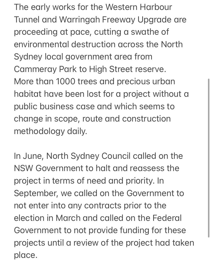 GetRealNorthSyd's tweet photo. OPEN LETTER TO THE NSW GOVERNMENT FROM ZOË BAKER, MAYOR OF NORTH SYDNEY 

@Dom_Perrottet @timothycjames @Matt_KeanMP @larissa4willgby @KyleaTink @MeganGorrey 

#NSWPol #STOPTHETUNNELS https://t.co/2ONlSFxGjb