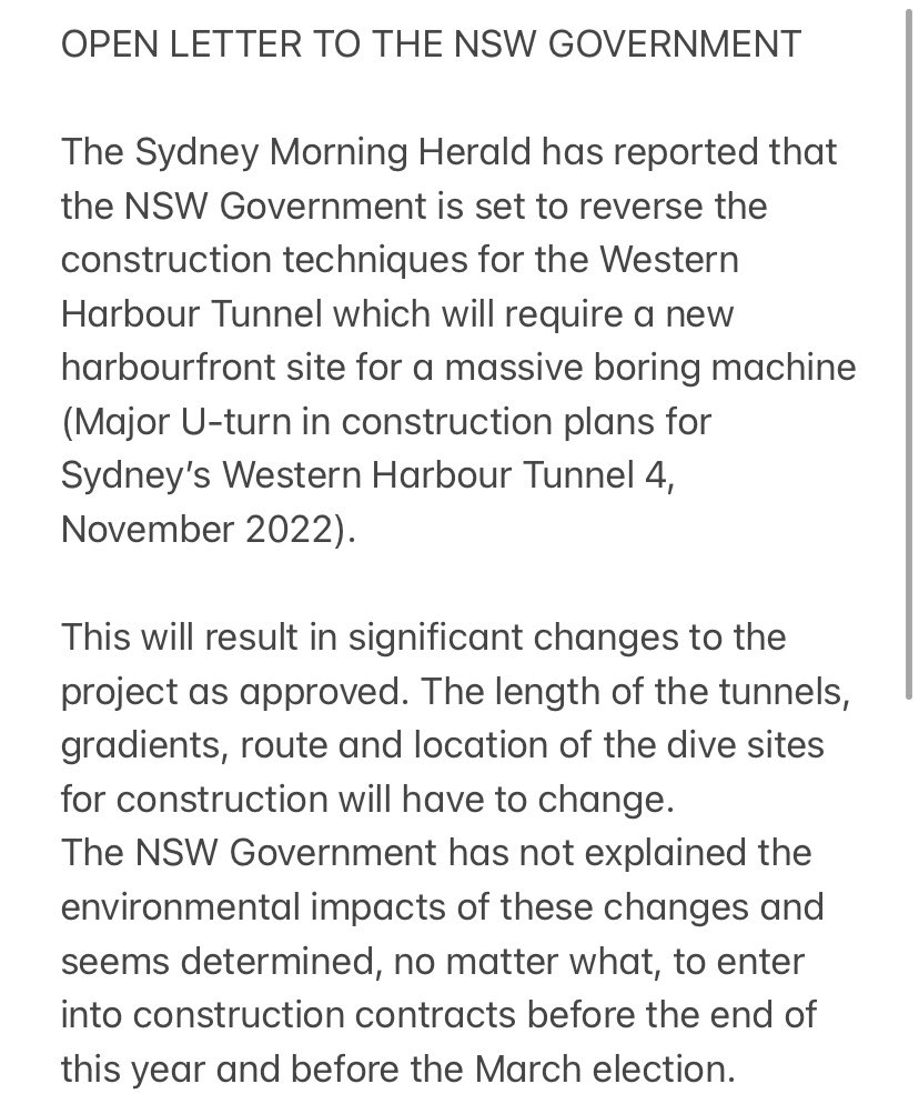 GetRealNorthSyd's tweet photo. OPEN LETTER TO THE NSW GOVERNMENT FROM ZOË BAKER, MAYOR OF NORTH SYDNEY 

@Dom_Perrottet @timothycjames @Matt_KeanMP @larissa4willgby @KyleaTink @MeganGorrey 

#NSWPol #STOPTHETUNNELS https://t.co/2ONlSFxGjb