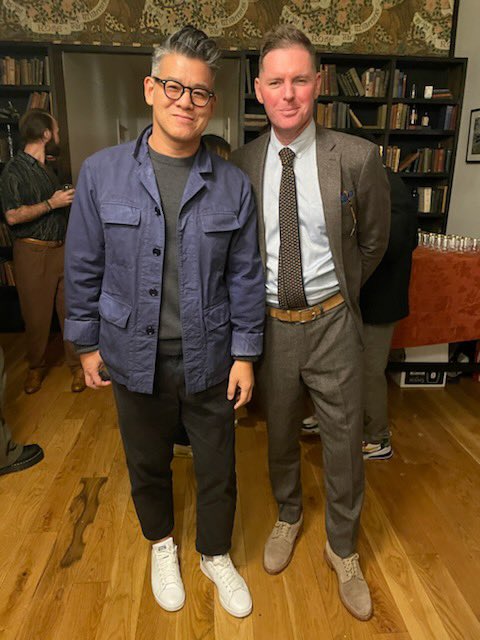 Old friends. New place. With <a href="/PeterSom/">Peter Som</a> and <a href="/MrChunkyExpress/">Chiun-Kai Shih</a> at Barber Surgeon’s Guild Soho <a href="/Barbersurgeons/">The Barber Surgeons</a>