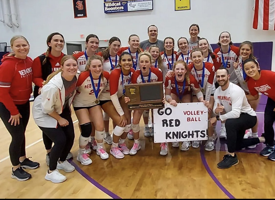 THE RED KNIGHTS ARE GOING TO STATE! BSM takes a thrilling 5-set victory over Delano to take home the Section 6AAA Championship! 
25-27, 25-19, 23-25, 25-20, 15-10

Next stop: The ❌!!!!!!!