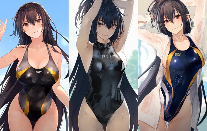 #公式設定ではないということは重々承知しているがなぜか自分の妄想の中でデフォルトになってしまっている二次創作設定BIG7ブランド競泳水着 