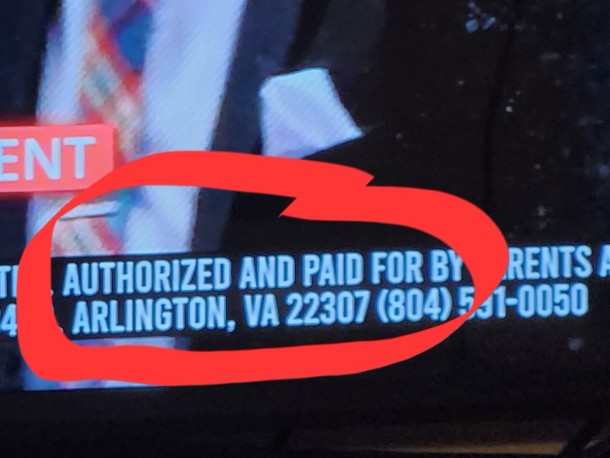 LeeAnnePower's tweet photo. When they talk about outside interests and dark money in this election... Why is an organization from Arlington, VA, advertising in favor of Ryan "class wallet" Walters? #voteJena https://t.co/G61fiFRtRW