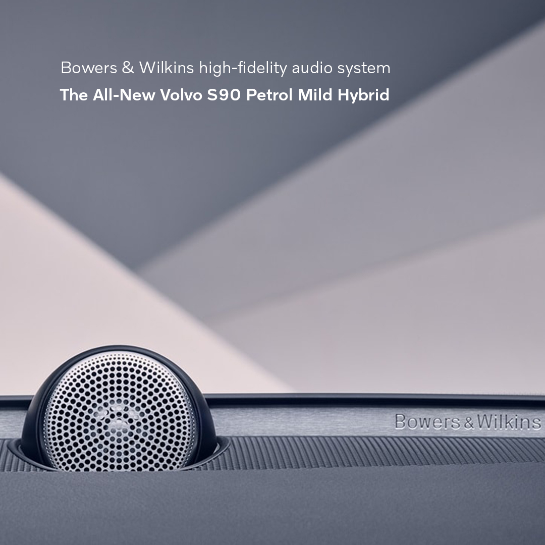 The All-New Volvo S90’s Bowers &amp; Wilkins high-fidelity audio system brings your music to life with 1400 Watts of exceptional fully-controllable clarity and resolution. Learn more by visiting the Volvo Car India website or book a test drive today. #VolvoIndia #S90