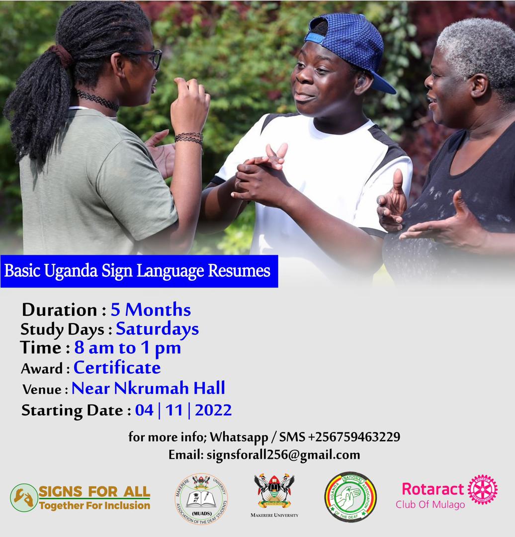 SignsForAll1000's tweet image. According to statistics, Uganda has a population of 1.3M Deaf people in Uganda. This number is evenly distributed across the country and each District almost has them. They use a unique language called SIGN LANGUAGE and this language is sometimes called 3D language