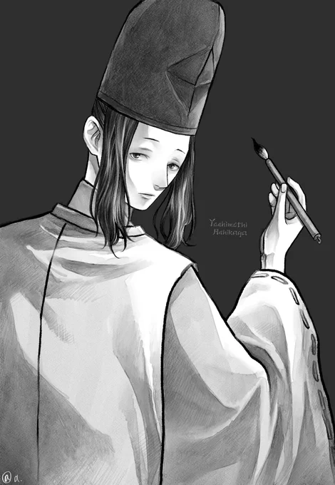 【歴史創作注意!】ここら辺の漫画のメンツもその内描きたい足利義満、足利義持親子と大内義弘、盛見兄弟 