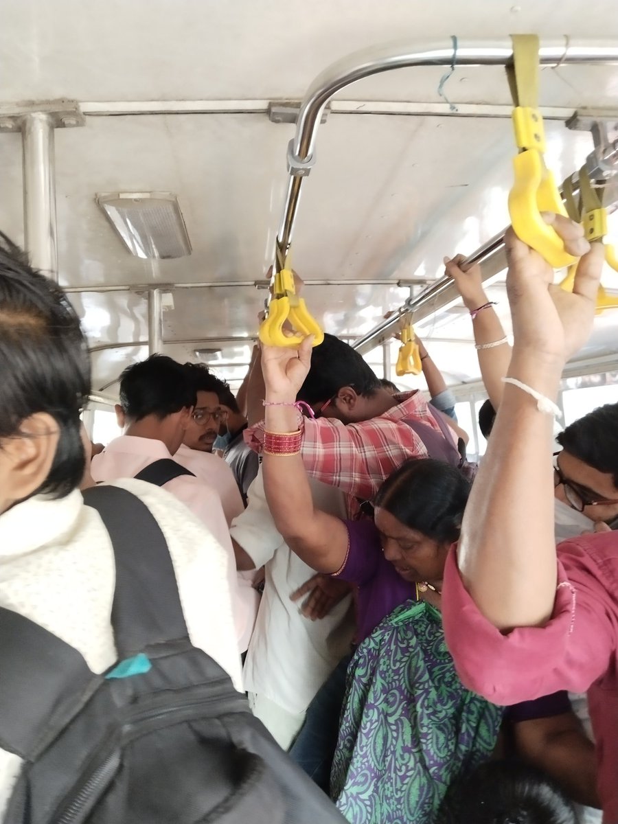 localboy5550's tweet photo. @tsrtcmdoffice A humble request to #TSRTC to have more buses to our college route Wgl- bollikunta for #vaagdevi colleges at morning time .We only have two buses after 8:15am (chowtapalli & annaram). Please ensure to have more buses in our college route we'resuffering to travel. https://t.co/AQFBobQIKt