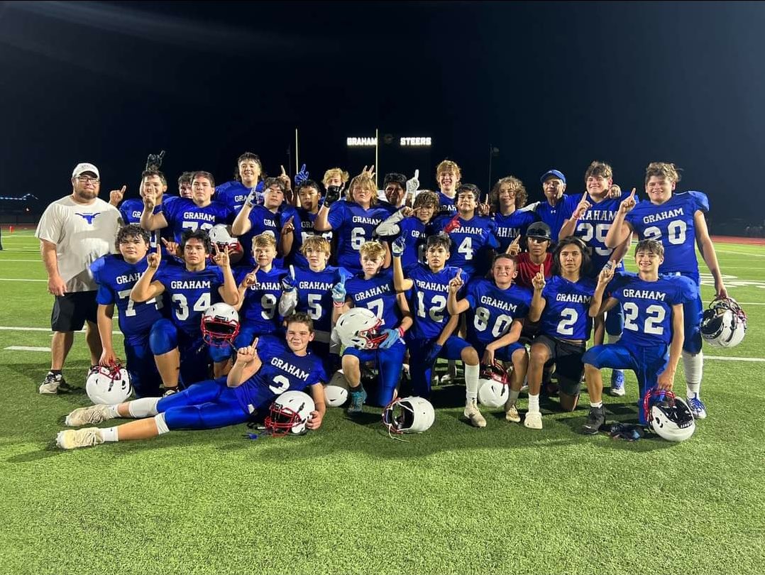 GrahamSteersFootball (@steersfootball) on Twitter photo Big shout out to these young men and coaches, UNDEFEATED through 7th and 8th grade! 17-0! #TRUST #TRADITION <a href="/kendavidson15/">Ken Davidson</a> <a href="/clay_mcch/">Clay McChristian</a> <a href="/CoachKWheeler/">Kyle Wheeler</a> <a href="/ClubGraham/">Graham Athletic Booster Club</a> <a href="/MikeWritesSport/">Mike Williams</a> <a href="/GrahamISD/">Graham ISD</a> Big shout out to these young men and coaches, UNDEFEATED through 7th and 8th grade! 17-0! #TRUST #TRADITION <a href="/kendavidson15/">Ken Davidson</a> <a href="/clay_mcch/">Clay McChristian</a> <a href="/CoachKWheeler/">Kyle Wheeler</a> <a href="/ClubGraham/">Graham Athletic Booster Club</a> <a href="/MikeWritesSport/">Mike Williams</a> <a href="/GrahamISD/">Graham ISD</a>
