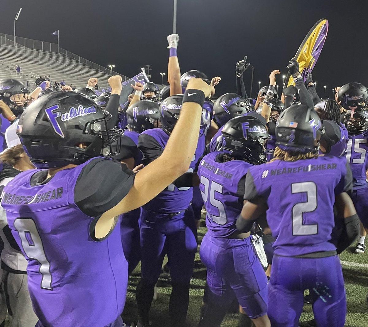 Congratulations to the Fulshear Chargers who claimed the Wagon Wheel trophy in the War of the Westpark tonight!