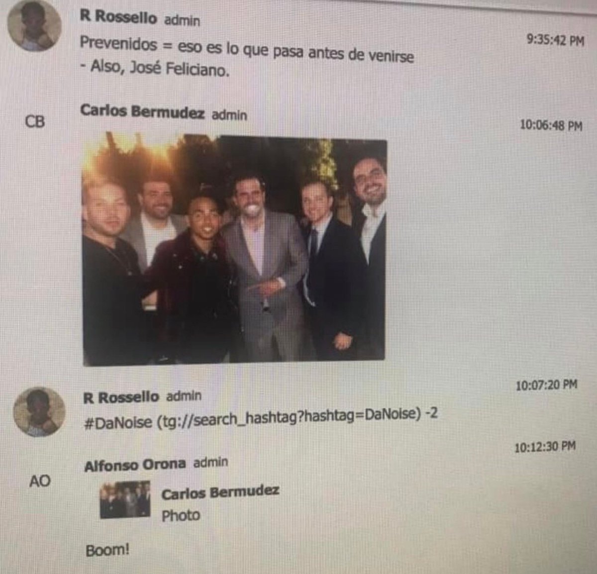 El 🐻 y su manejador con los boys del chat