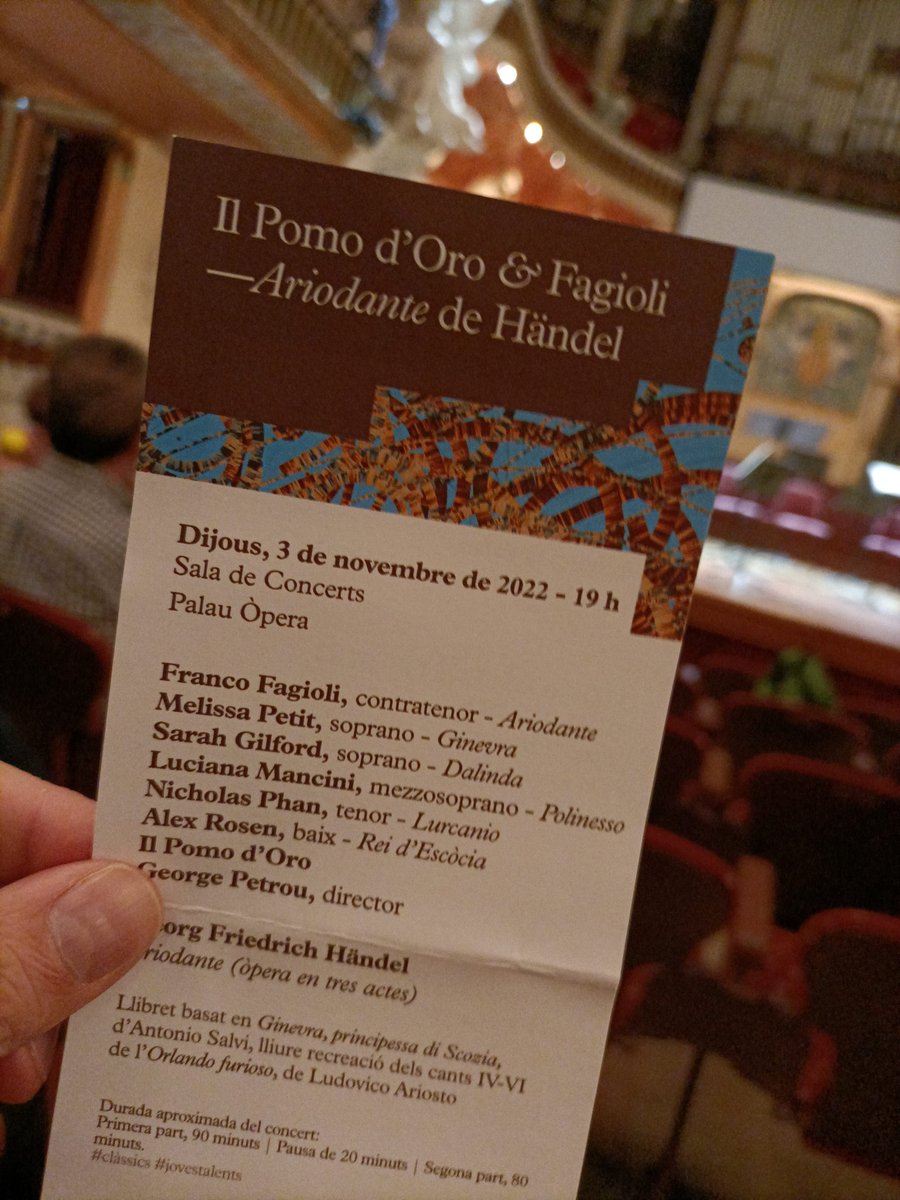 Jordi F. Anton (@operabcn) on Twitter photo Molt interessant #Ariodante de #Handel <a href="/palaumusicacat/">Palau de la Música Catalana</a> amb <a href="/ilpdo/">il Pomo d'Oro</a> #GeorgePetrou Excel·lent <a href="/FContratenor/">Franco Fagioli - Contratenor</a> en el rol, ben acompanyat per <a href="/melissapetit15/">Mélissa Petit</a> <a href="/SarahGilfordSop/">Sarah Gilford</a> o #AlexRosen 👏🏻👏🏻 Molt interessant #Ariodante de #Handel <a href="/palaumusicacat/">Palau de la Música Catalana</a> amb <a href="/ilpdo/">il Pomo d'Oro</a> #GeorgePetrou Excel·lent <a href="/FContratenor/">Franco Fagioli - Contratenor</a> en el rol, ben acompanyat per <a href="/melissapetit15/">Mélissa Petit</a> <a href="/SarahGilfordSop/">Sarah Gilford</a> o #AlexRosen 👏🏻👏🏻