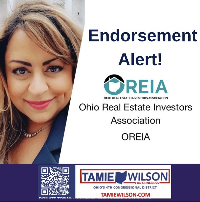 RealTamie's tweet photo. Thank you @OreiaPac for your endorsement. As a person with over 10 years in Real Estate, you know I will have your back in DC. https://t.co/pPpU9GyWtA