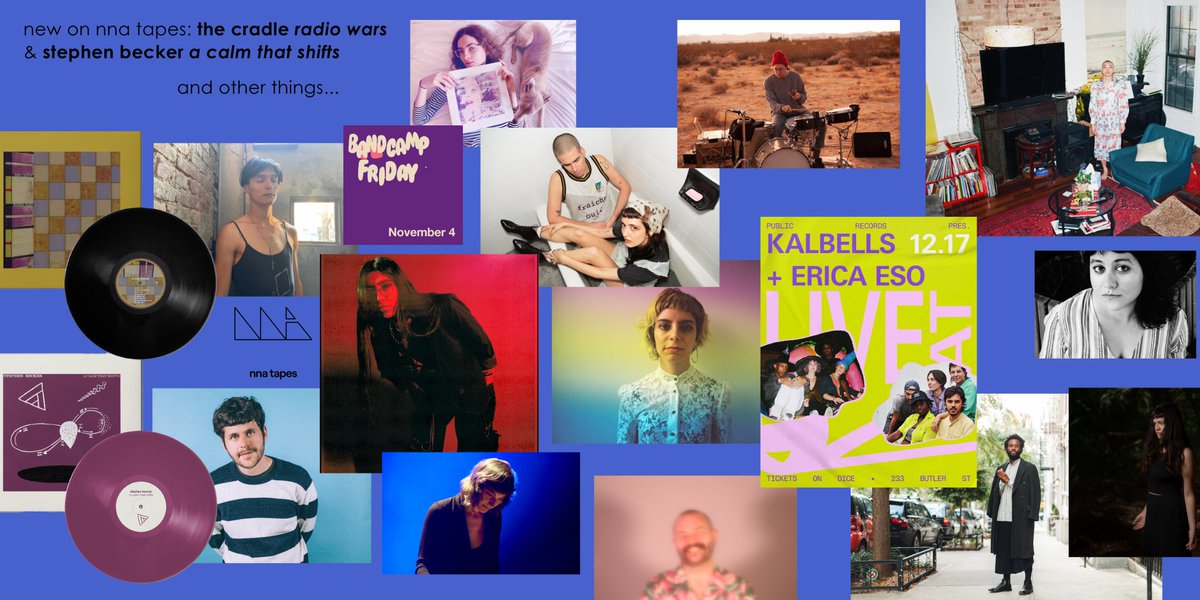 BANDCAMP FRIDAY TWEET. New LPs by Stephen Becker and The Cradle. Rachika Nayar LP restocked. New Lea Bertucci reissue. New TALsounds cassette. So much more: bio.to/nnatapes