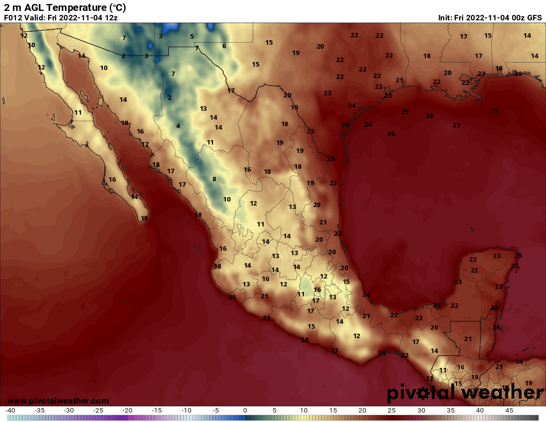 IAM_UdeG's tweet photo. De acuerdo al #modeloGFS para mañana a las #6AM se esperan temperaturas mínimas oscilando entre los 13-14 grados en el interior de #Jalisco y alrededor de los 18 grados, hacia las regiones costeras🌅
⚠️Se recomienda tomar las precauciones necesarias si tiene que salir temprano🧣 https://t.co/ViVO1AvzMT