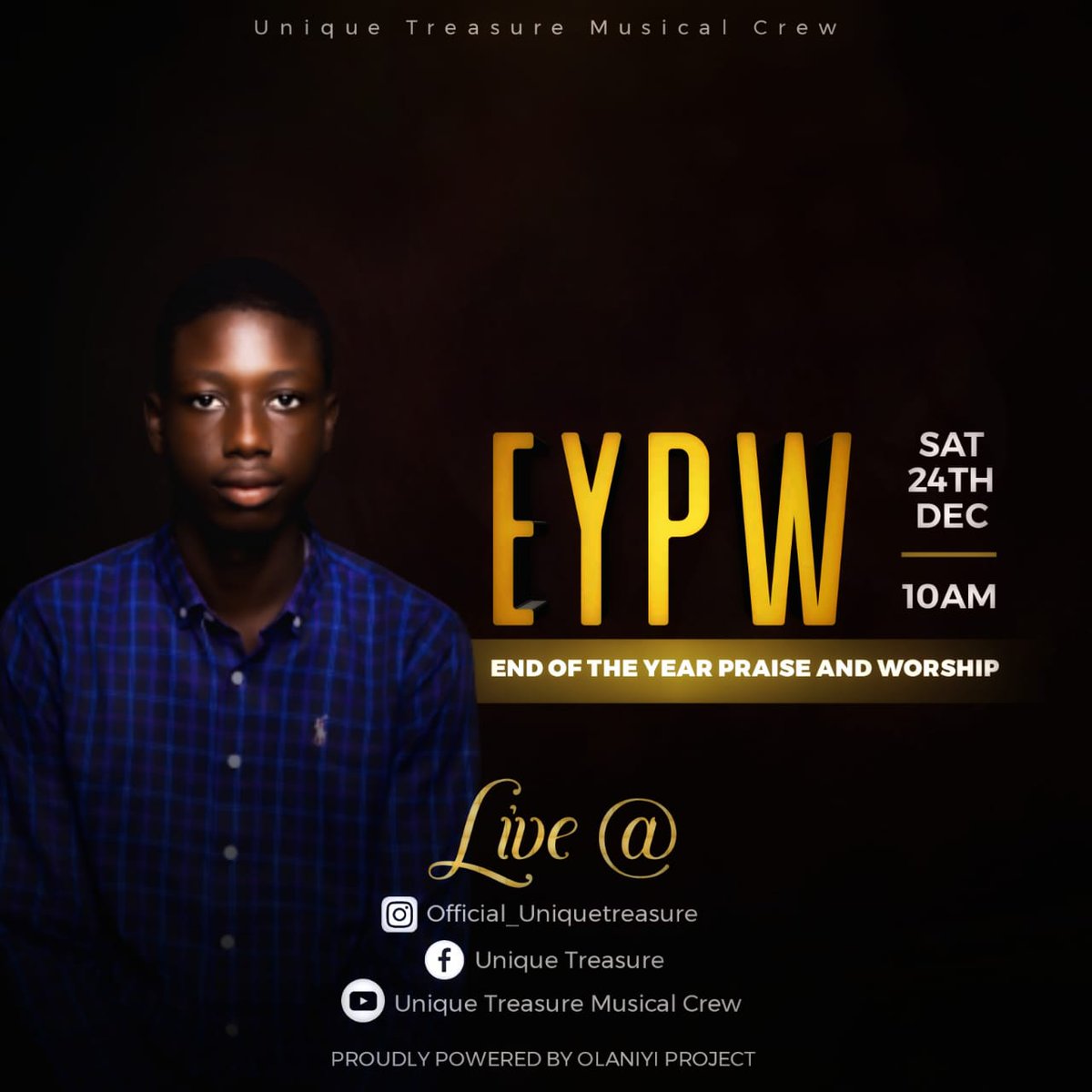 u_treasure05's tweet photo. End of the Year praise and worship Musical Concert is HERE💫💫💫

UTMC with another one again💃🏼💃🏼💃🏼

It's all about JESUS
It's all about YAHWEH 🙏🏿
It's all about PRAISES 🎼
It's all about WORSHIP  🔊
It's all about KOINONIA 🕊️

Get ready!!!!!!🕺🏿🕺🏿🕺🏿
Watch the Space💥💥 https://t.co/RsmBXkhqJE