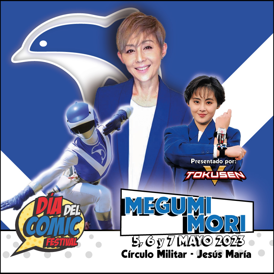 DiaDelComicPeru's tweet photo. 🚨Directo desde Japón 🇯🇵, en su primera presentación internacional llega Megumi Mori, la legendaria Delfín Azul🐬🐬. #超獣戦隊ライブマン #ライブマン #ブルードルフィン #スーパー戦隊 #岬めぐみ #森恵 #megumimori #choujuusentailiveman #liveman #bluedolphin #blueranger #tokusatsu https://t.co/C9QeFwsr14