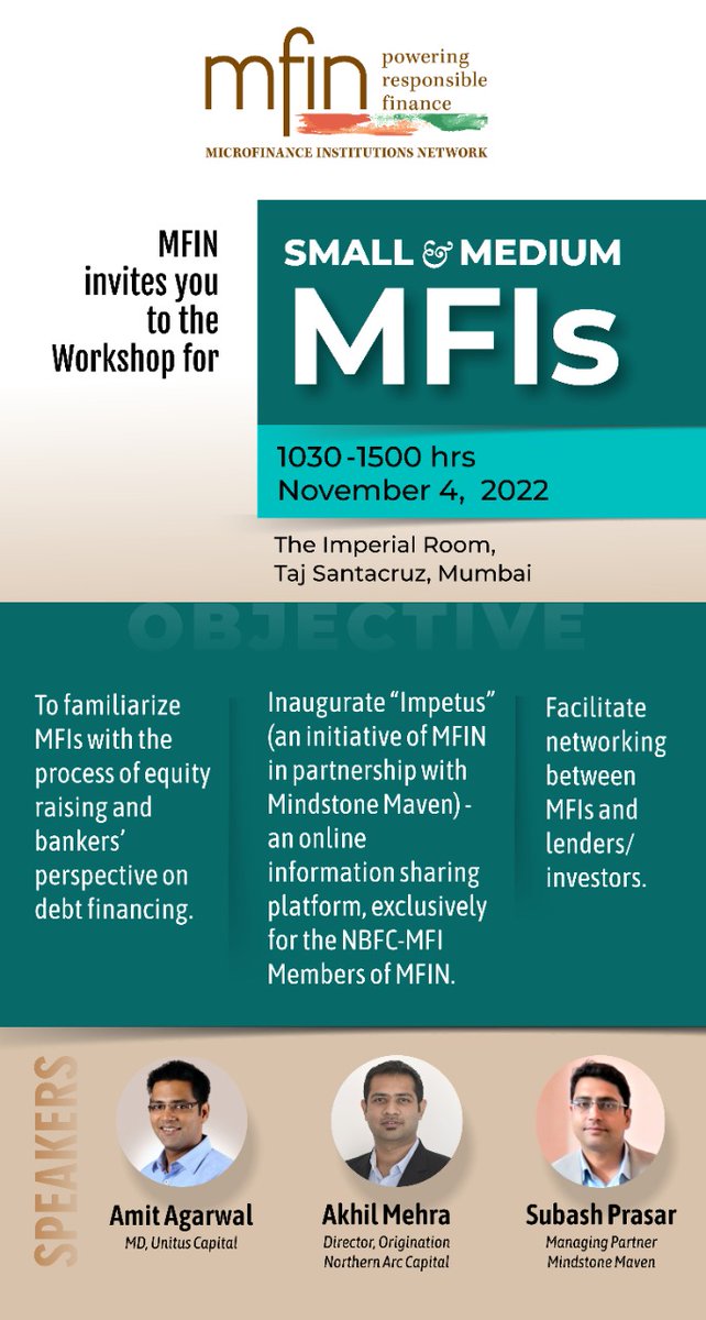 _NorthernArc's tweet photo. Catch Akhil Mehra, Head of MFI Origination, at Northern Arc, at the MFIN Summit today!

#NorthernArc #NorthernArcCapital #FinancialPlatform #FinTech @akhilm85 https://t.co/hhGrQeknyw