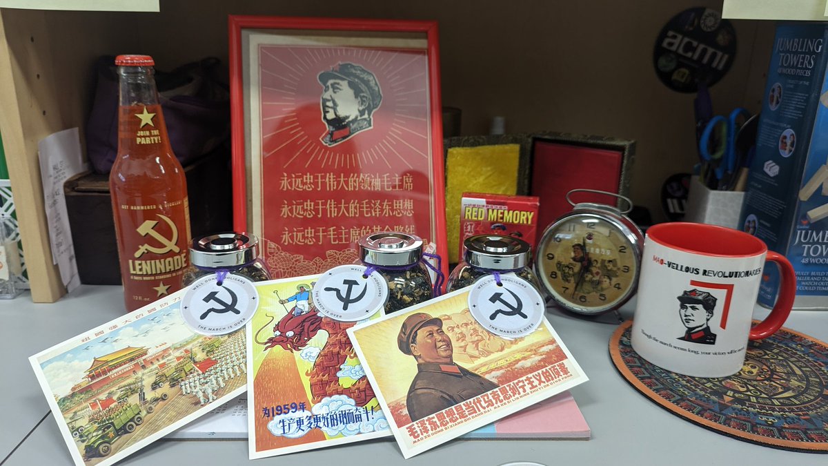 This shrine to my Revs kids has been up all day - soon their Long March will be over. I am super proud of their efforts and all they have achieved (and my collection tbh) #VCE2022 #vcerevolutions #historyteacher