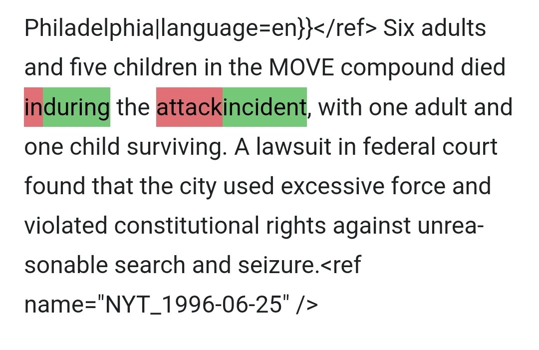WGzSpeaks88's tweet image. Not sure who keeps editing the 1985 Move Bombing in Philly on @Wikipedia but I'm not here for the erasure of this terror attack exacted by the Police #netless