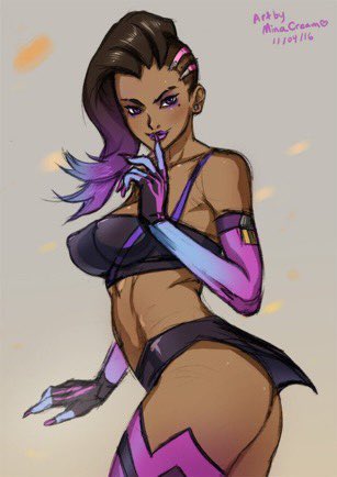 -/ If you want Sombra not with a cock for this just comment down below. Or if you prefer in DM’s works too. <3