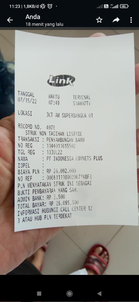 agus_plentiz's tweet photo. Hallo @pln_123 pemasangan 3 fasa. tgl 15/7/22 kami byr online psg kwh 3fs n tgl 29/10/22 pasang, kami berada di luar kota meulaboh ( aceh) bermaksud untuk mnt dok SPK, SPJBTL, SJP
krn kami tdk ada di meulaboh kami wakilkan
Ttp pihak PLN tdk dpt memberikan 
Apakah memang seperti https://t.co/dqsTjCdgwZ