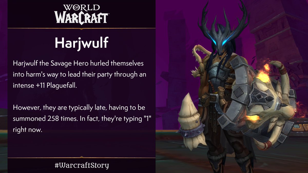 Warcraft's tweet photo. @TheRealHarjotB A #WarcraftStory for the history books.

Reply to this tweet with the same info for a new story. https://t.co/AF4THozdNW