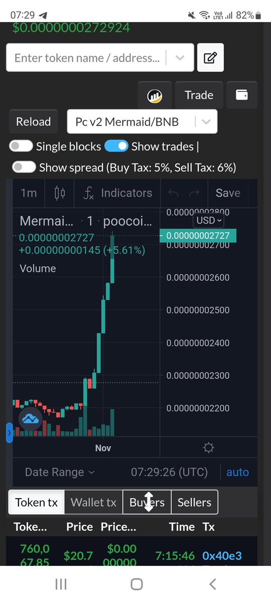 $Mermaid to the moon !

📊poocoin.app/tokens/0x238c5…