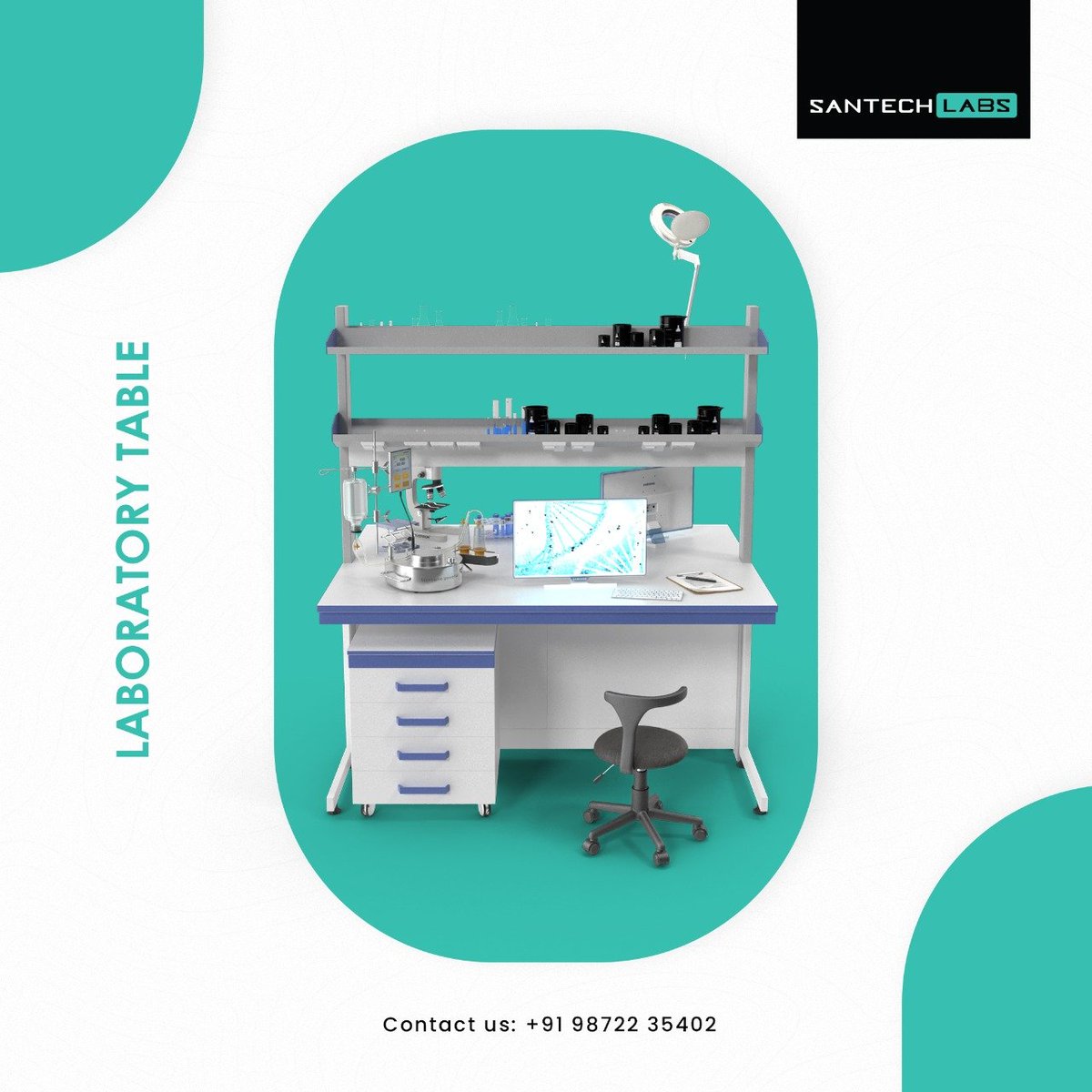 santechlabs's tweet image. #Santech #LaboratoryTables offer a setting for education and experimentation where chemical reactions are tested. Made of high-quality materials, it provides flexibility and comfort to #laboratory operators.

santechlab.com 

#laboratoryequipment #labfittings