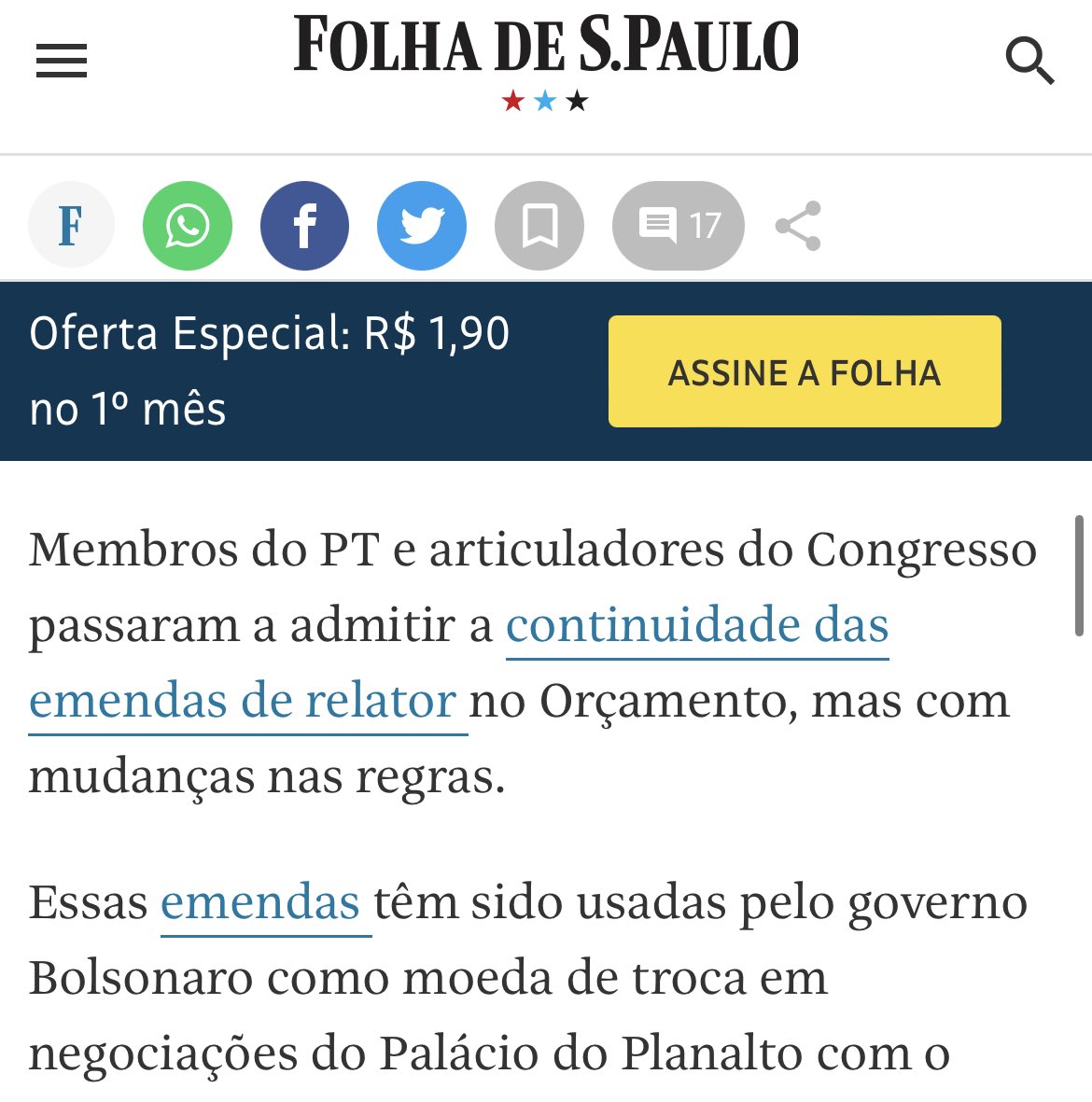 O amaldiçoando ( antes das eleições ) “Orçamento Secreto” acaba de virar -ABRACADABRA - o inofensivo “ Emendas de Relator” segundo a imparcial e profissional redação da ⁦@folha⁩ 🤡