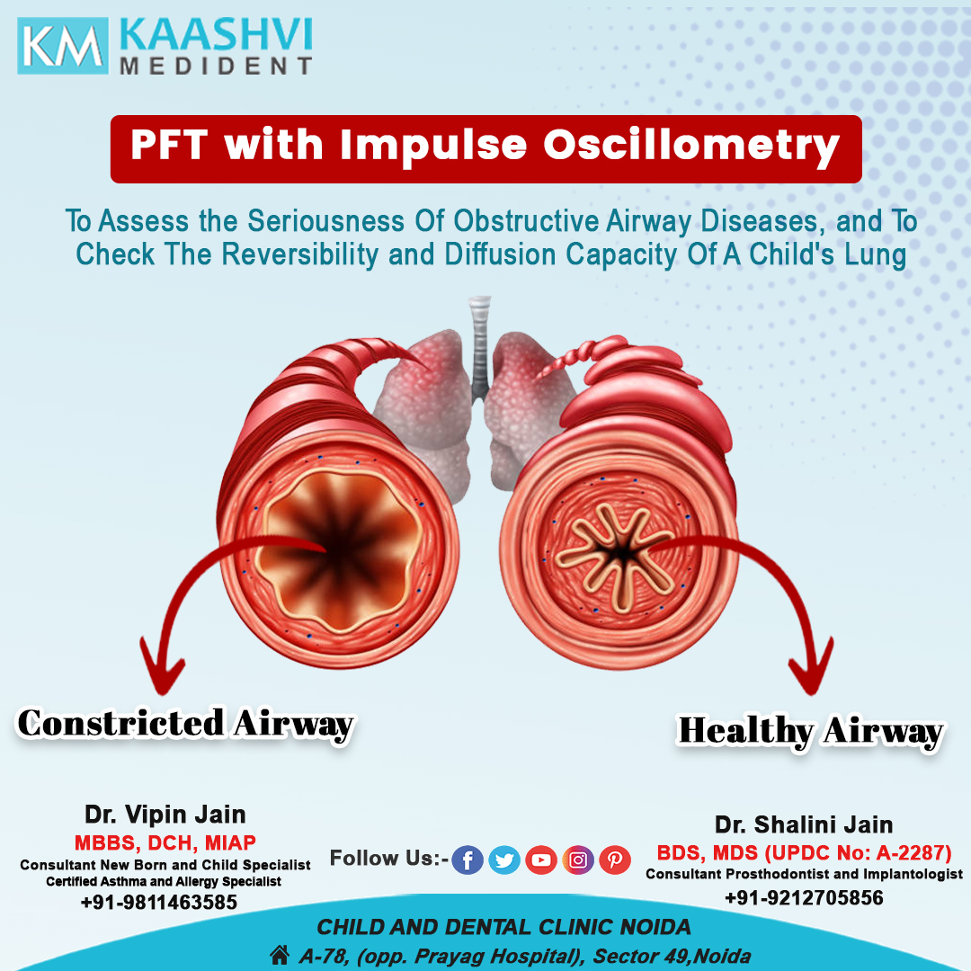 kaashvimedident's tweet image. Impulse Oscillometry Systems (IOS) are useful for assessing pulmonary function in children. Children just need to breathe normally in a pipe to which a mouth piece is attached. Consult a pediatrician now!

#KaashviMedident #Impulseoscillometry #pulmonaryfunction #lungtest