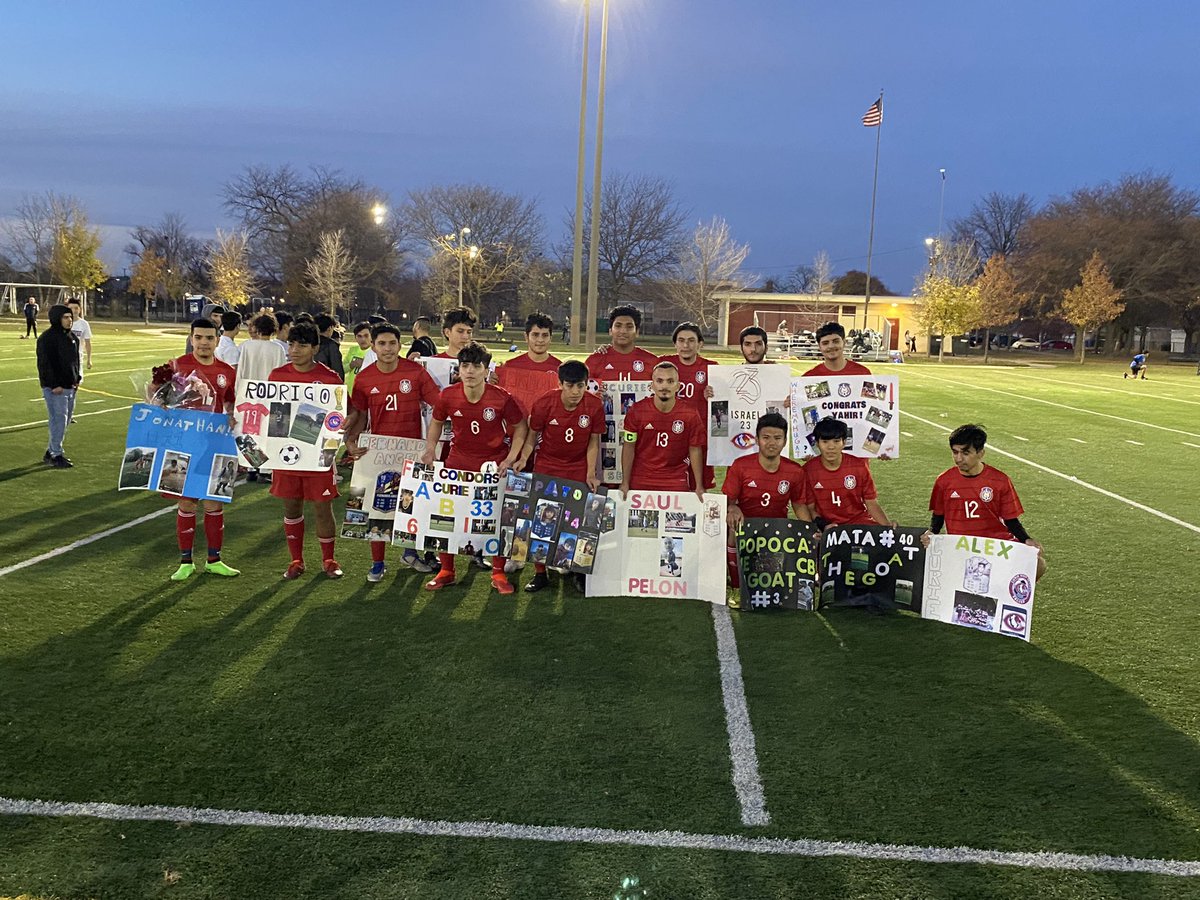 What a great season and to end with senior night to celebrate the seniors for the curie boys soccer team.
#condorsoccer #condorpride #curie #curiehs
