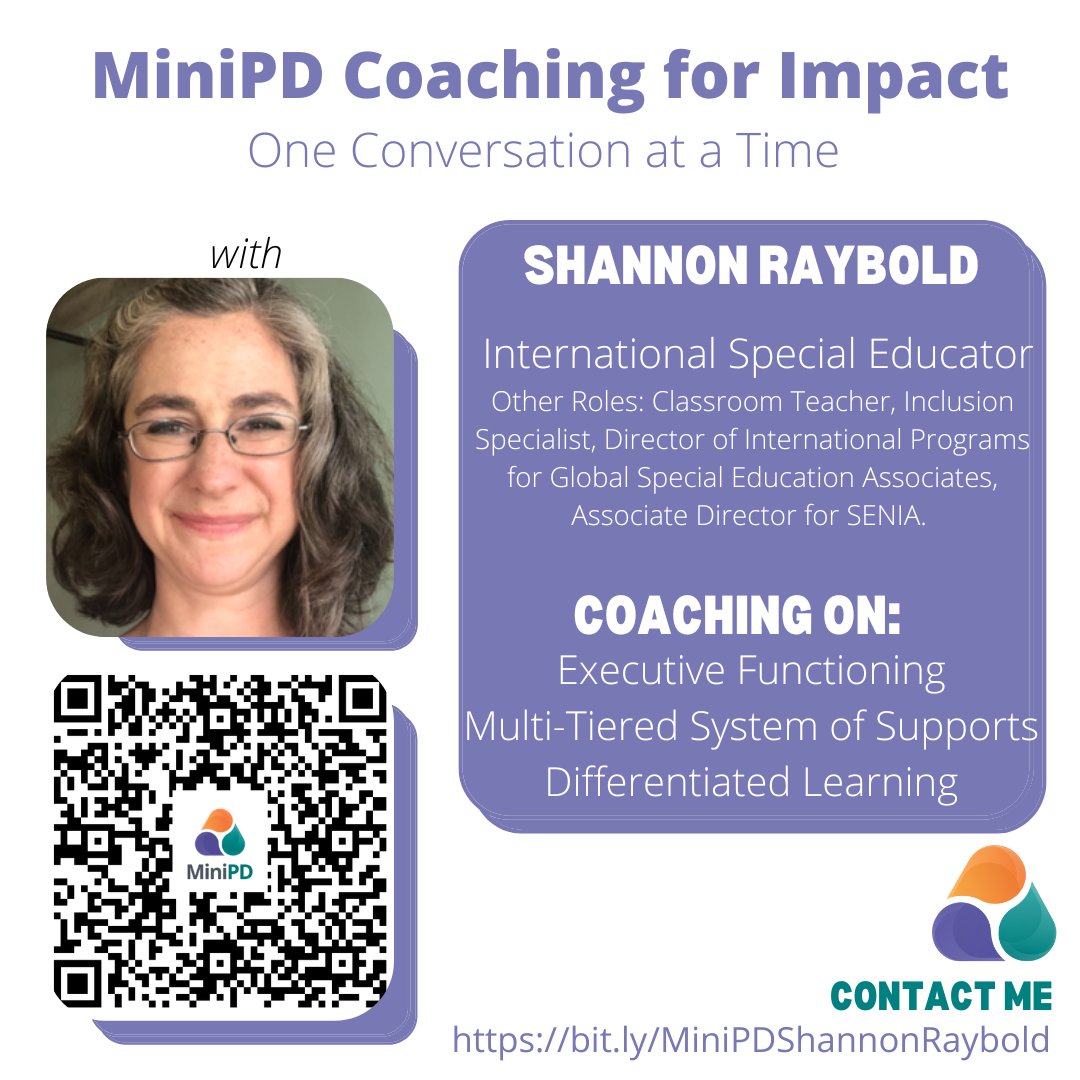 MyMiniPD's tweet photo. We are grateful for #MiniPDCoach @ShannonRaybold!

⭐⭐⭐⭐⭐ "Shannon gives specific strategies to drive inclusive practices supporting educators to be proactive in applying professional learning into classrooms. "

Learn w/ Shannon: https://t.co/IrSvj4UDoS

#ThanksCoach https://t.co/L46m7Im4Id