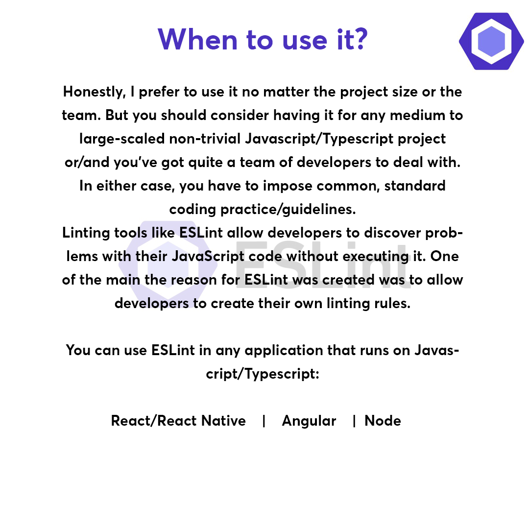 webutopiantech's tweet photo. @webutopiantech
ESLint is a static code analysis tool for identifying problematic patterns found in JavaScript code. It was created by Nicholas C.
#reactnative #angular #node #eslint #javascript #coding #developers #typescriptproject #developersteam https://t.co/9TgHavwJq2