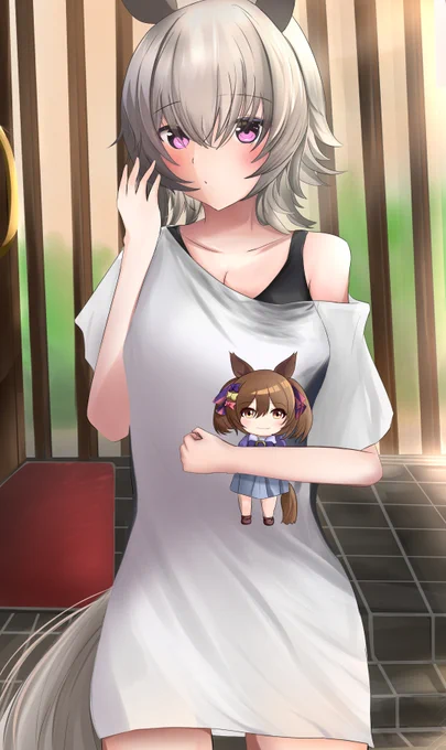 「あれ…お兄ちゃん来たの」#ウマ娘 #カレンチャン 
