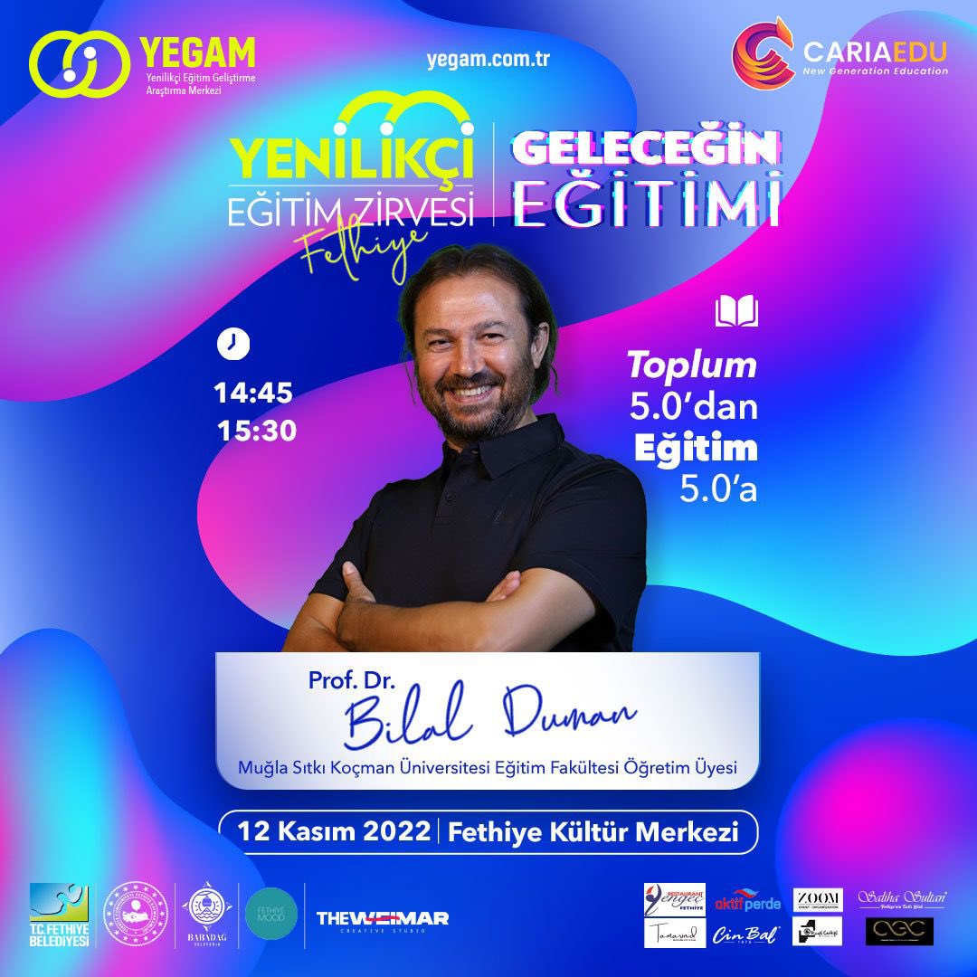 Birbirinden değerli konuşmacıların katılımıyla gerçekleşecek olan YEZ Fethiye 12 Kasım 2022 tarihinde Fethiye Kültür Merkezi’nde gerçekleşecek!

*Oturum sonu imza etkinlikleri yapılacaktır.

Başvuru için: yegam.com.tr/yez-fethiye/