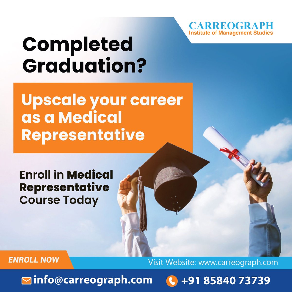 carreograph's tweet photo. Completed Graduation? Upscale your career as a Medical Representative
Call - +918584073739
info@carreograph.com
#pharma #pharmacy #medicine #healthcare #health #medical #pharmacology #pharmaceuticals #pharmaceutical #science #pharmacists #medicalaffairs #clinicaltrials https://t.co/tfnr28bE6w