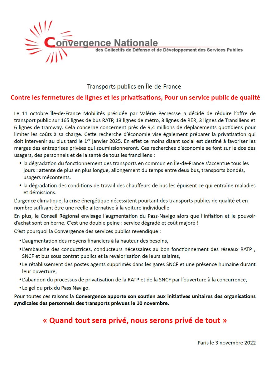 birgitmuller100's tweet photo. #ile_de_france reduit le #servicepublic de la #RATP https://t.co/nLxBs8rKsV