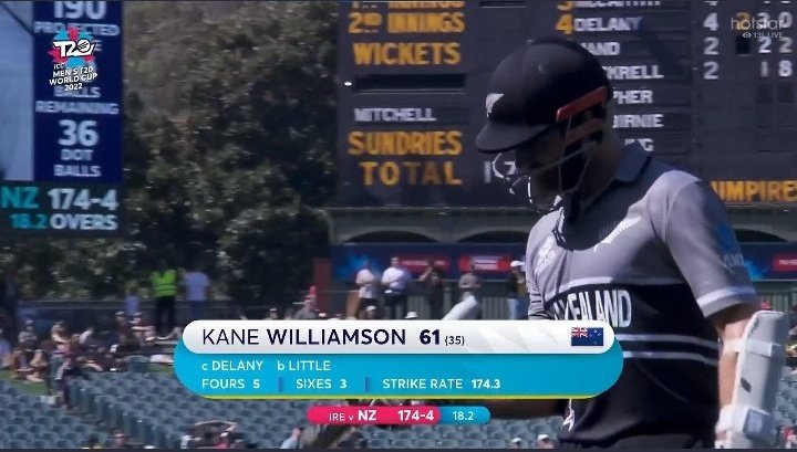 Always feels special when one of your favourite players play such knock especially during his bad patch
Well played Kane Williamson 🤎
#NZvIRE
#T20WorldCup2022