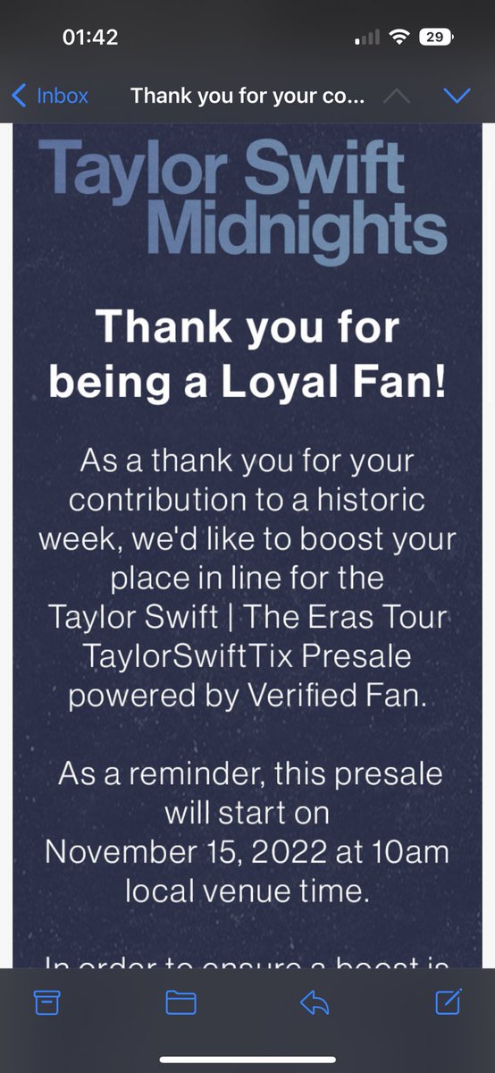 rwb08's tweet photo. @TS13ontour Yesssss 😍😍 https://t.co/PNlWtDeiFk