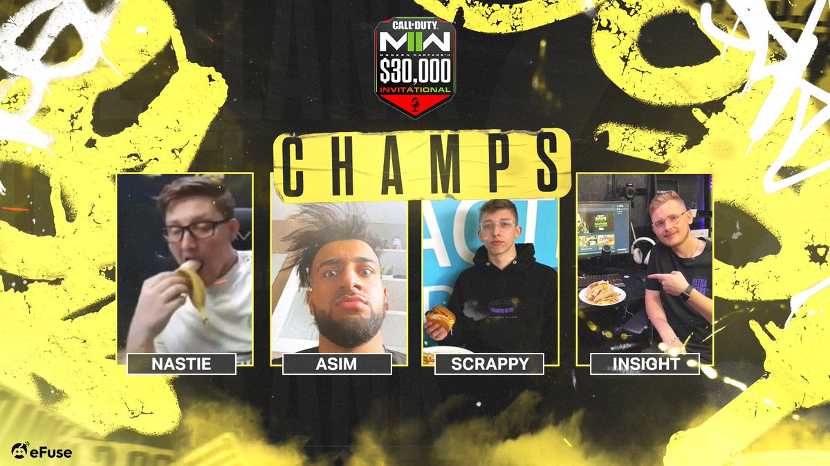TheFlank's tweet image. 🚨 PRESENTING YOUR $30,000 CHAMPIONS 🚨

★ @Nastiee_ 
★ @GstaAsim 
★ @ScrappyNJ 
★ @InsightGawd 

#MW2 | #TheFlank📢