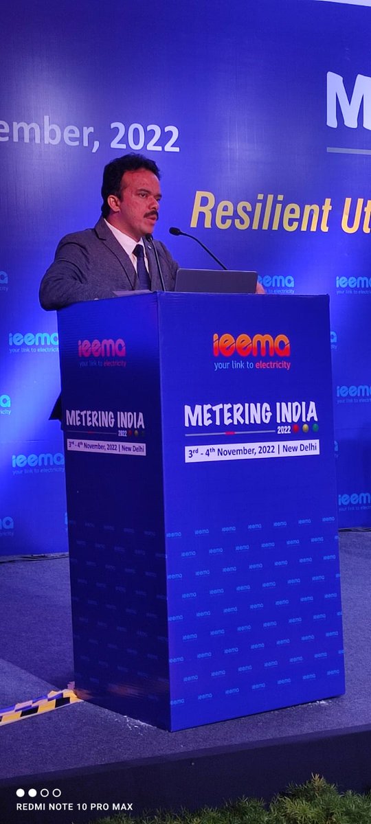 IEEMA_Official's tweet photo. R.Lakshmanan,Executive Director,REC Limited cited, "Next level of progress in power sector resides in energy transition that involves huge cost investments.Sustainability &amp; viability of distribution sector is important in terms of revenue generation"
@RECLindia #MeteringIndia2022 https://t.co/TLgG4lAF8N