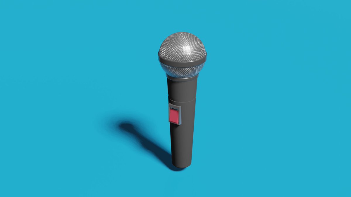 マイクを作ろう！
ワイヤーフレーム便利

#brender #brender初心者
#チュートリアル
#3DBibi