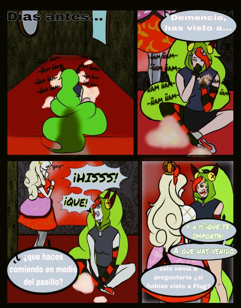 howlhide's tweet photo. Parte 2 #especialnoviembre #comic #crossover #creppypasta #Villainous #EverAfterHigh https://t.co/8XrqbMyLB1