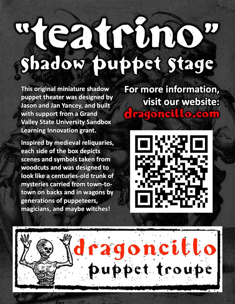 dragoncillo8's tweet photo. Abajo desglosamos un poco la historia de la construcción del "teatrino" de Dragoncillo. 🎭🐉🐉🎨🖼️ 👩‍🎨🧑‍🎨 Nuestro teatro más portable de títeres. QR code para una visita virtual👇👇👇 https://t.co/e78LgHz3KL
