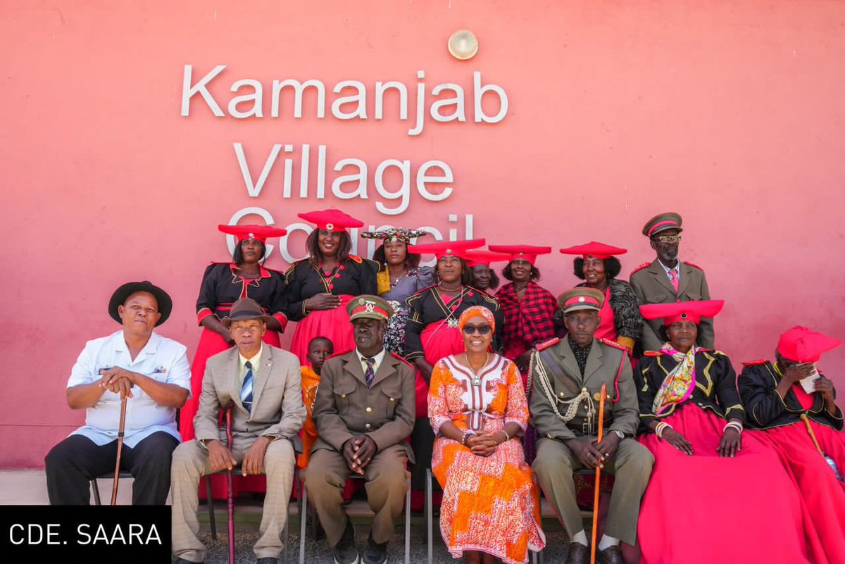 comradesaara's tweet photo. Right Honorable Prime Minister Engagement with KVC and Traditional authority at the Kamanjab village council. During this engagement the Prime Minister highlighted that it is the unity of Purpose and action that enables a community to achieve what they have achieved. https://t.co/uWKpIlgvpe
