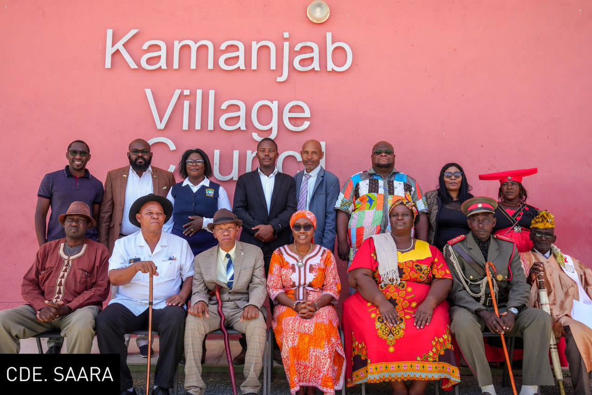 comradesaara's tweet photo. Right Honorable Prime Minister Engagement with KVC and Traditional authority at the Kamanjab village council. During this engagement the Prime Minister highlighted that it is the unity of Purpose and action that enables a community to achieve what they have achieved. https://t.co/uWKpIlgvpe